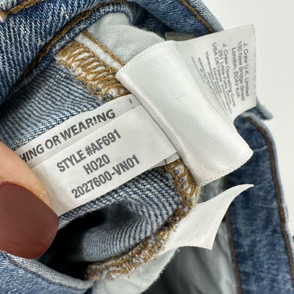 Madewell The Perfect Vintage Jean in Ainsworth Wash Size 25 Raw Hem Blue - Picture 11 of 16